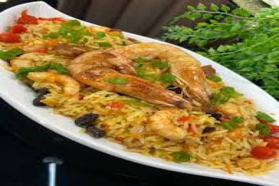 Arroz à Tamboor (terra e mar)