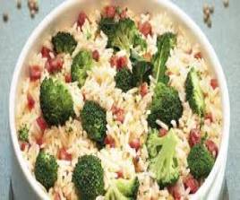 Arroz Malandro de Brócolis com saladinha